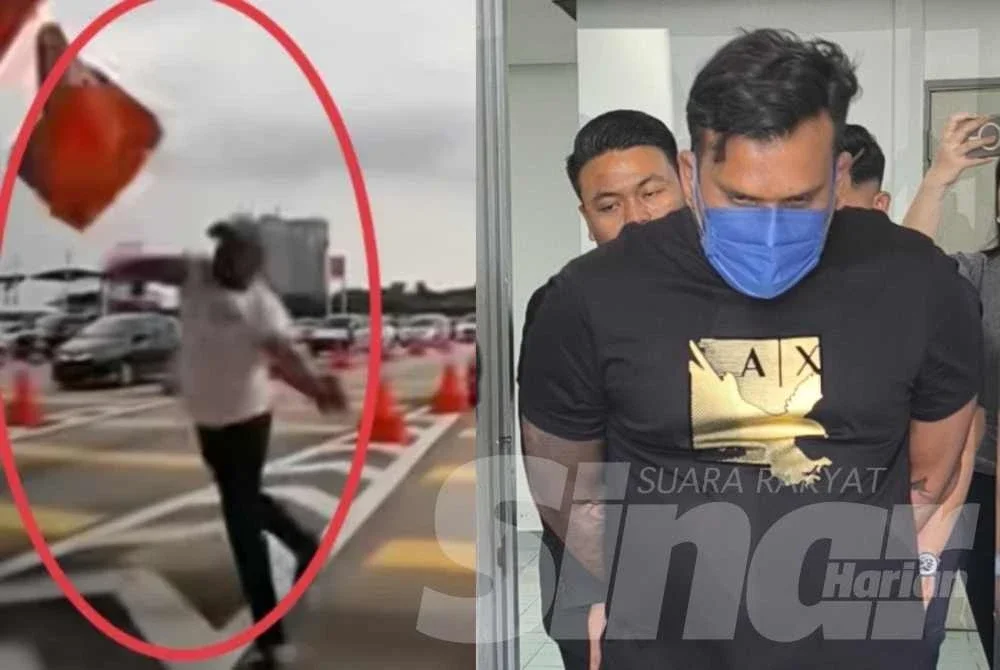 Lelaki yang tular kerana membaling kon di Plaza Tol LDP, didenda RM100 oleh Mahkamah Majistret Shah Alam pada Rabu.