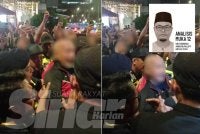 Beberapa individu dipercayai peserta himpunan GARAH ditahan di hadapan Kompleks Membeli-Belah Sogo pada Sabtu lalu.