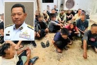 Antara PATI yang ditahan Maritim Malaysia di perairan Selangor Januari lalu. Foto kecil: Mohd Rosli