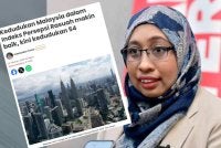 Nurhayati dan laporan Sinar Harian mengenai kedudukan Malaysia dalam CPI 2025.