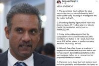 Hantaran Ramkarpal di Facebook pada Rabu.