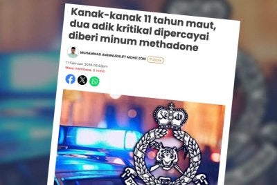 Laporan Sinar Harian pada Rabu.