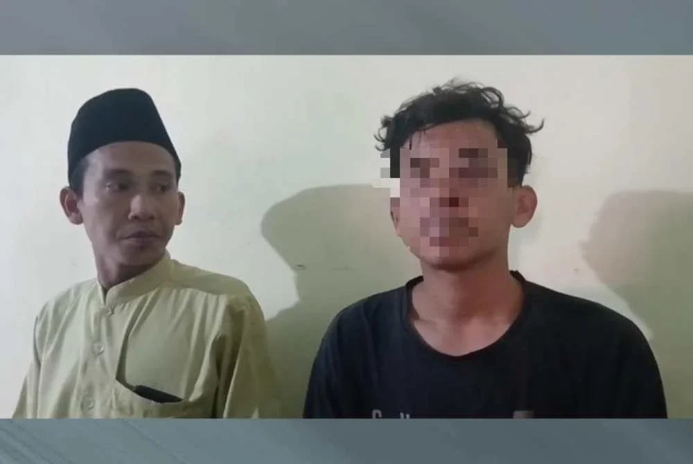 MM (kanan) mendakwa dirinya dibelasah dan dipermalukan orang ramai. Foto Agensi