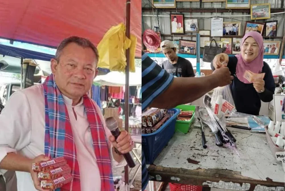 Musa (kiri) dan Salma mengakui pengukuhan ringgit sedikit sebanyak membantu mengurangkan tekanan kos operasi kedai mereka.