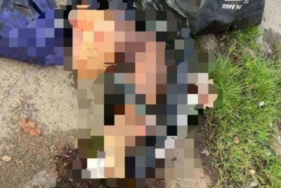 Penemuan mayat seorang wanita dikerat di tempat pembuangan sampah pada pagi Khamis.