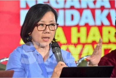 Chow Ying pada program bertajuk " Pengasingan Kuasa Peguam dan Pendakwa Raya: Apa Harapan Rakyat?" pada Khamis. FOTO SINAR HARIAN/ ASRIL ASWANDI SHUKOR