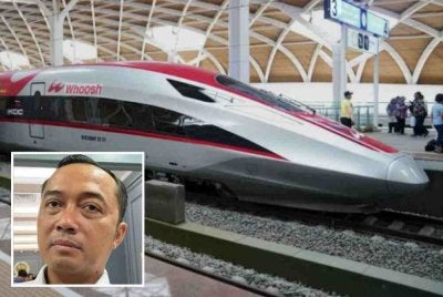 Prasetyo Hadi (gambar kecil) mengesahkan bahawa pembayaran hutang projek kereta api laju Jakarta-Bandung (Whoosh) akan menggunakan Anggaran Pendapatan dan Belanja Negara (APBN).