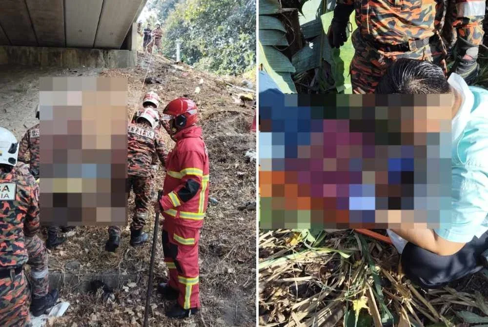 Mangsa yang cedera menerima rawatan segera sebelum dibawa ke hospital.