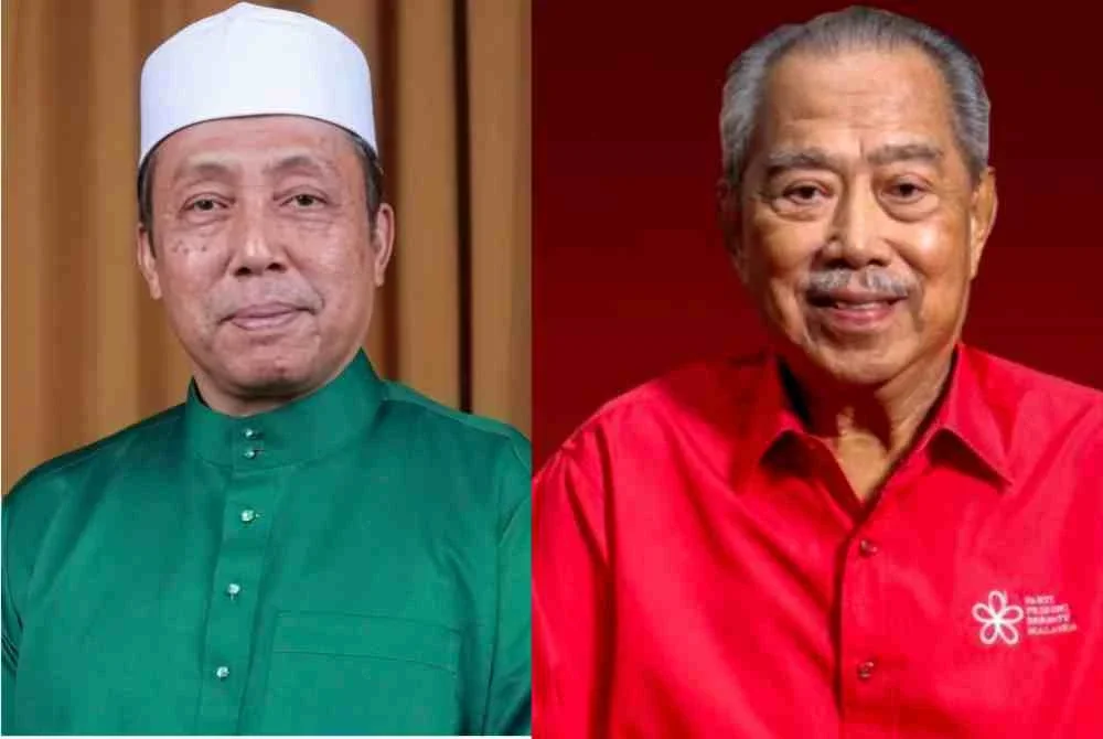 Khlir (kiri), Muhyiddin (kanan).