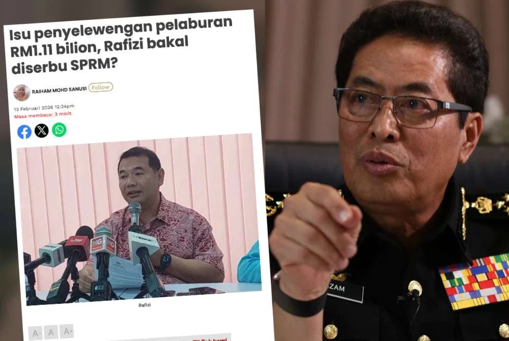 'Iya ke?' - Soal Azam Baki kepada Rafizi berkait dakwaan serbuan SPRM