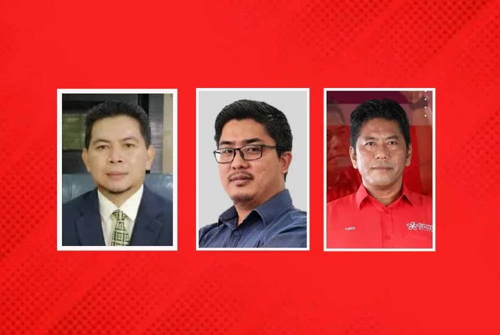 Antara yang dipecat (dari kiri) Azahari, Fathul Huzir dan Yunus.