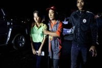 Pelajar perempuan keluar daripada tempat bersembunyian semasa kejadian tersebut berlaku.