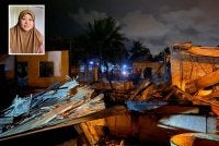 Rumah pusaka musnah dalam kebakaran. Gambar kecil: Rozita