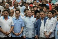 Anwar (tengah) bergambar bersama sebahagian kepimpinan dan ahli PKR pada Konvensyen PKR Kedah 2026 di sini hari ini. - Foto: Bernama