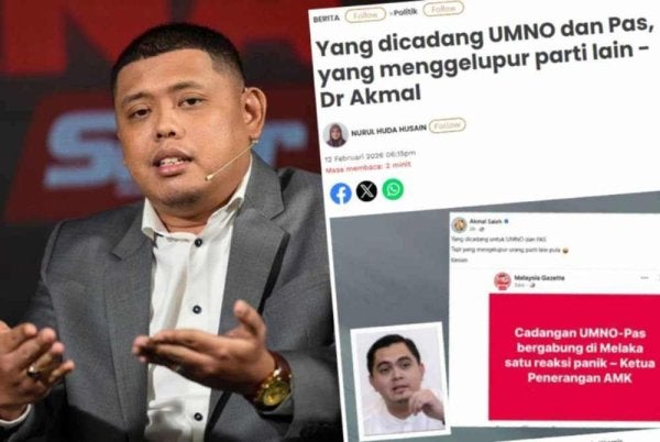 Danish menerusi hantaran di Facebook menyampaikan salam 6-0 kepada UMNO Melaka, dipercayai sebagai reaksi terhadap kenyataan Dr Muhamad Akmal.
