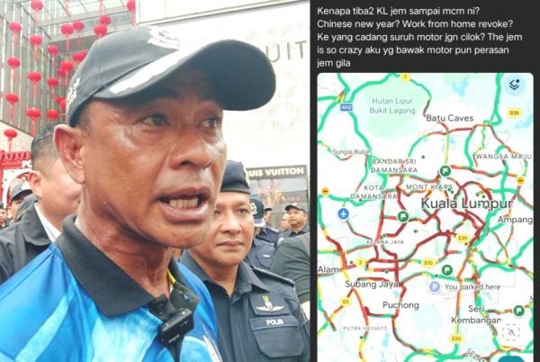 Fadil memaklumkan lebih tiga juta kenderaan direkodkan memasuki Kuala Lumpur dalam tempoh 1 hingga 12 Februari lalu menyebabkan kebanyakan laluan utama mengalami kesesakan.