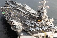 USS Gerald R Ford pernah terlibat dalam operasi di Venezuela pada bulan lalu. - Agensi