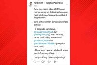 Hantaran dibuat Rafizi mengesahkan kehadirannya dalam himpunan pada Ahad.
