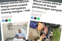 Laporan Sinar Harian berhubung kes bunuh dan kerat seorang wanita sebelum ditemui dibuang di tempat pembungan sampah di Taman Indah Permai, Sepanggar pada Khamis.