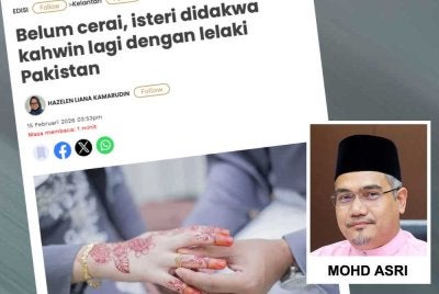 aheaik mengesahkan pihaknya sudah menerima laporan berhubung seorang lelaki mendakwa isterinya telah berkahwin dengan lelaki warga Pakistan ketika mereka masih sah sebagai suami isteri.