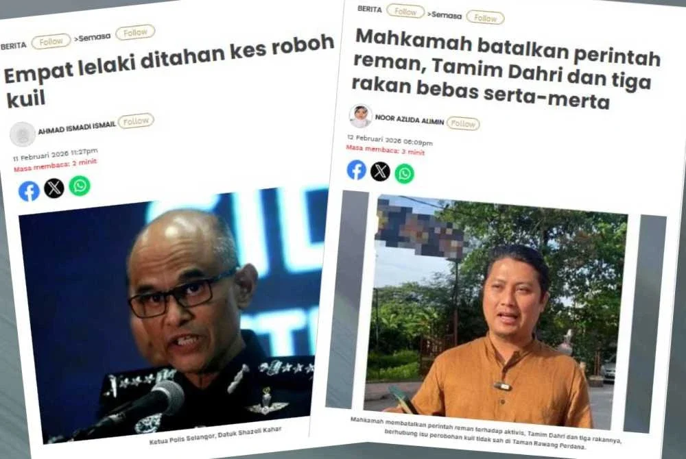 Laporan Sinar Harian berhubung isu perobohan kuil tidak sah di Taman Rawang Perdana.