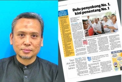 Laporan Sinar Harian. Gambar kiri: Mohd Azhar