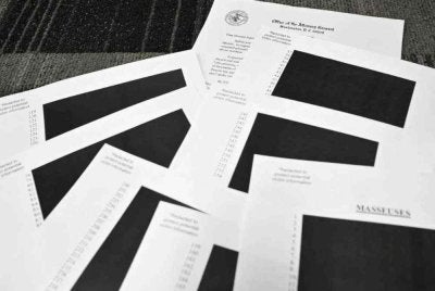 Antara fail Epstein yang didedahkan kepada orang awam baru-baru ini.