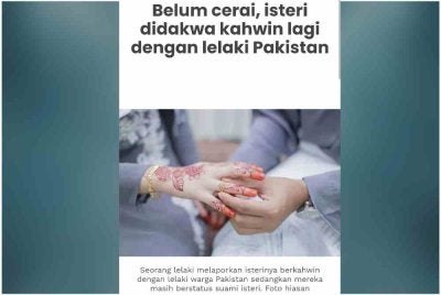 Laporan Sinar Harian pada Rabu lalu. 