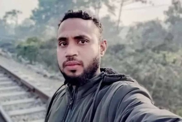 ​Mangsa, Mohi Uddin, 32, dilaporkan berada di kawasan pintasan Bagmara Dudh Bazar berhampiran Pasar Bagmara ketika kejadian berlaku. Sumber gambar daripada The Sun US. 