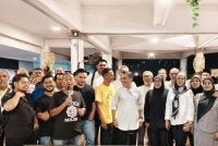 Sidang media yang diadakan pada malam Isnin di Bertam, Kepala Batas.