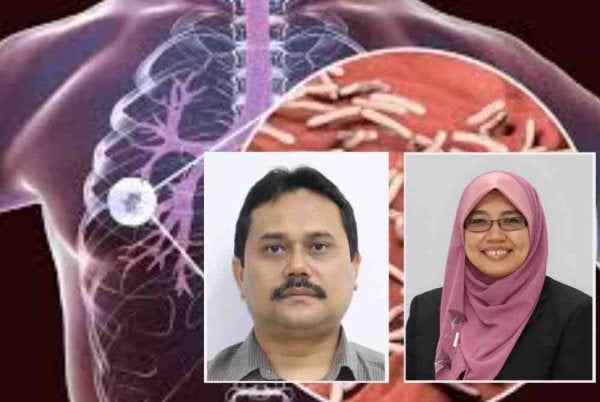 Orang ramai dinasihatkan supaya lebih berwaspada susulan penularan tuberkulosis atau tibi. Gambar kecil: Dr Yahya (kiri) dan Dr Sharifa Ezat