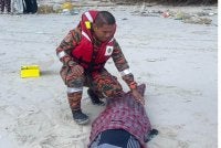 Mayat Ahmad Nuruddin ditemukan pada jarak 3.7km dari lokasi dia dikhuatiri hilang pada Selasa lalu.. Foto: JBPM