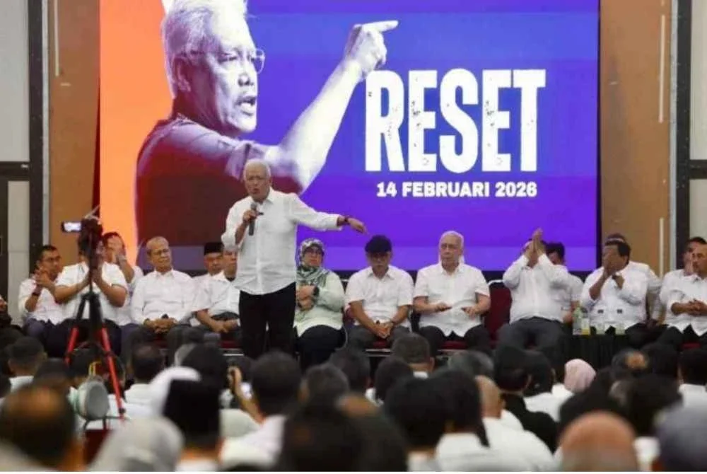 Hamzah ketika berucap pada program Taklimat Hala Tuju dan Reset Politik