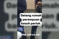 Penguat kuasa JAINJ menahan seorang lelaki dan wanita di sebuah rumah di Kluang. - Foto JAINJ