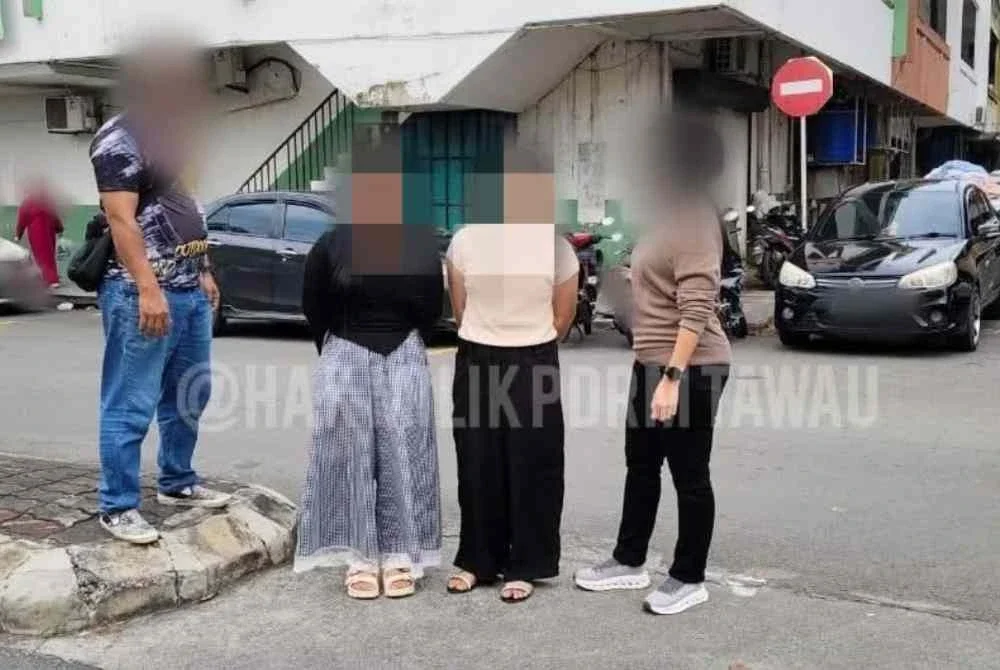 Dua suspek wanita buat ugutan jenayah ditahan di kawasan Bandar Sabindo, Tawau.