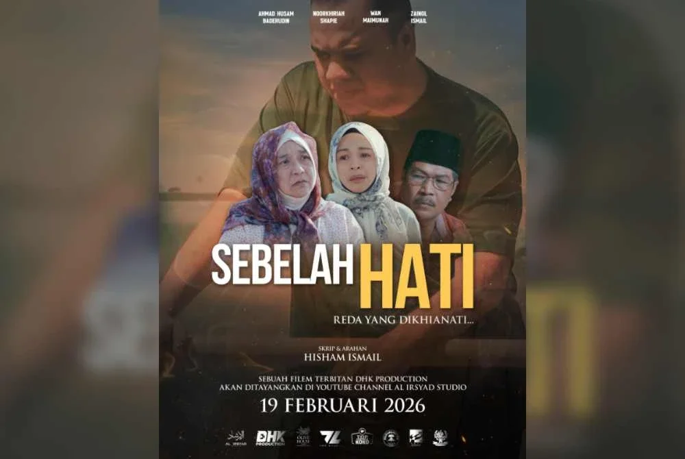 Filem Sebelah Hati yang ditayangkan di platform YouTube Al Irsyad Studio.