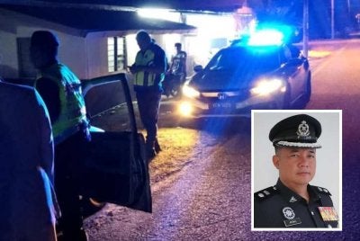 Sepasukan polis bergegas ke lokasi kejadian selepas menerima maklumat daripada orang awam. Gambar kecil: Mohd Akmalrizal
Foto: Facebook My Kuala Langat