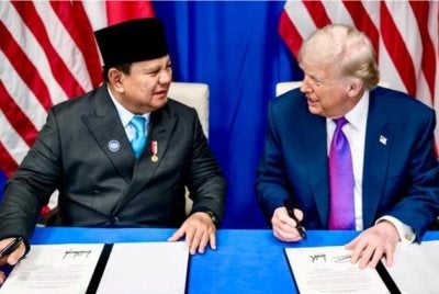 Prabowo kiri dan Trump. - Foto: Agensi
