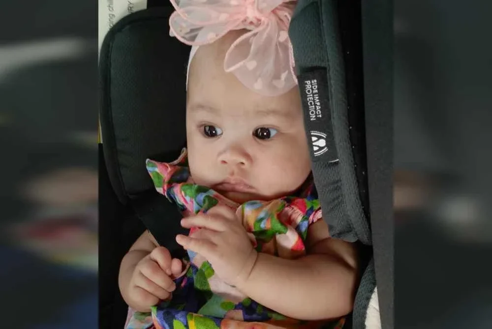 Bayi yang kini berusia dua bulan ditemui masih bertali pusat di sebuah tandas di Sungai Dua pada November tahun lalu.