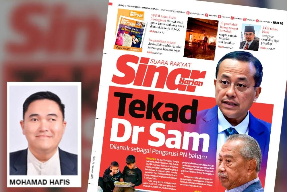 Laporan muka depan Sinar Harian 23 Februari 2025.