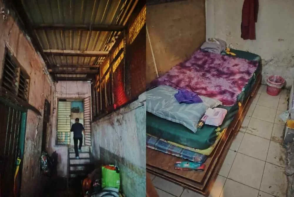 Keadaan rumah dan bilik yang kotor dan berbau disyaki menjadi tempat melakukan aktiviti persundalan.