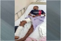 Seorang pemuda Orang Asli cedera pada kaki kanan dan tangan kiri akibat digigit beruang di Kampung Kuala Yai, Pos Tohoi, Gua Musang pada Isnin. 