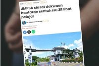 UMPSA pada Rabu memaklumkan pihaknya memandang serius penyebaran kandungan menyentuh isu 3R di media sosial menerusi akaun milik individu yang didakwa pelajar universiti itu.