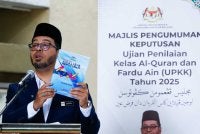 Zulkifli berucap pada Majlis Pengumuman Keputusan UPKK Tahun 2025 di SIRAJ Saidina Uthman bin Affan, Bandar Tun Razak pada Rabu. Foto Bernama