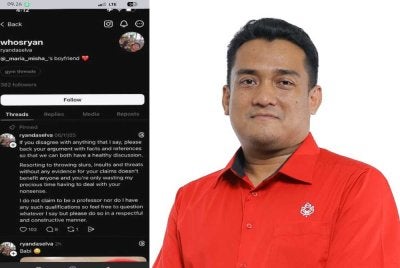 Tangkap layar yang dipetik dari laman sosial. Gambar kecil: Mohd Fakhrul Akhmal (kanan).