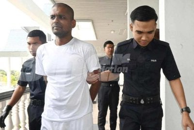 Mahesawaran mengaku bersalah atas pertuduhan pindaan di Mahkamah Sesyen Ayer Keroh pada Rabu.Foto: Sinar.