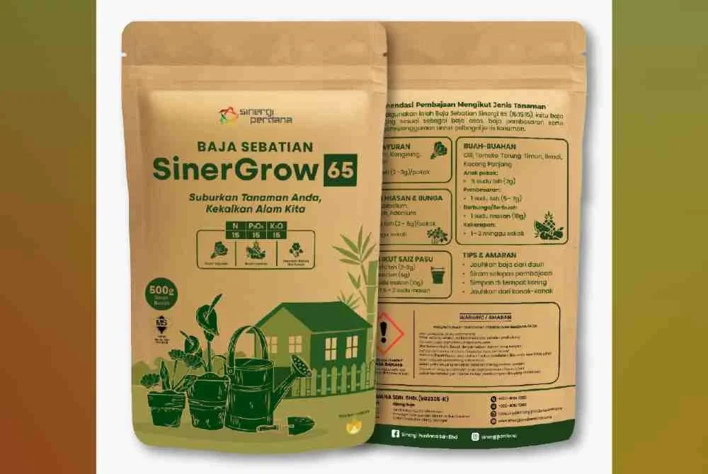 Pek mini Baja SinerGrow 65 kini boleh didapati dengan harga mampu milik.