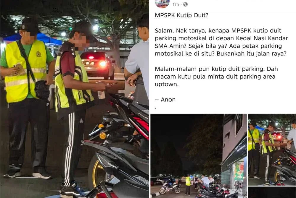 MPSPK mengambil maklum dakwaan yang dibangkitkan menerusi Facebook Penduduk Sungai Petani pada Rabu berhubung kutipan caj motosikal bersebelahan sebuah restoran nasi kandar di Sungai Petani.