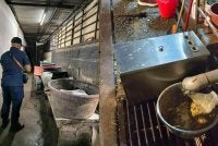 Kompaun dikeluarkan kepada pemilik kedai tomyam yang gagal memastikan tahap kebersihan berada pada tahap terbaik. Foto MBAS
