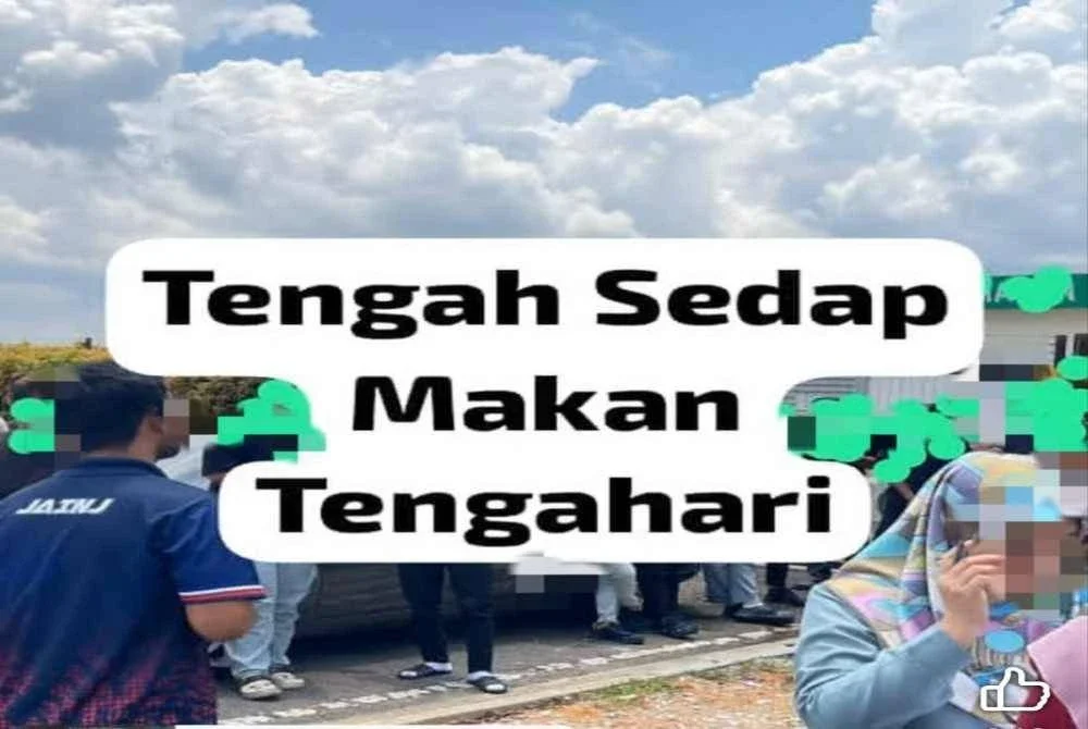 Penguat kuasa JAINJ menahan 17 lelaki beragama Islam kerana makan dan minum di tempat terbuka di kawasan perindustrian Senai pada tengah hari Ramadan. - Foto JAINJ 
